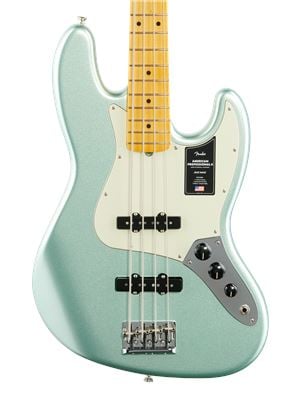 Fender American Pro II Jazz Bass Maple Neck Mystic Surf Green w/Case